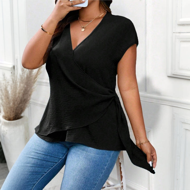 Dame V-Hals Top Stilla