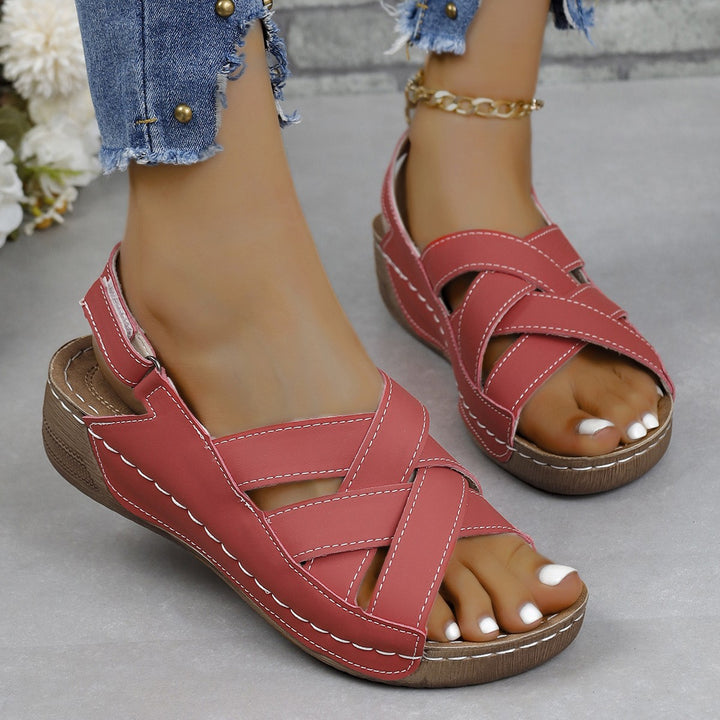 Dame Komfortable Kryds-Sandaler med elastiske Remme Stilla