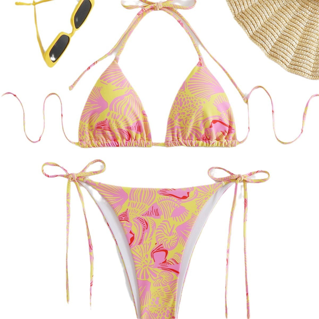 Dame Triangle String Bikini Sæt Stilla