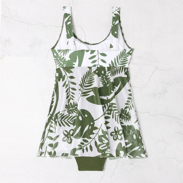 Dame Floral Print Skater Badedragt Stilla