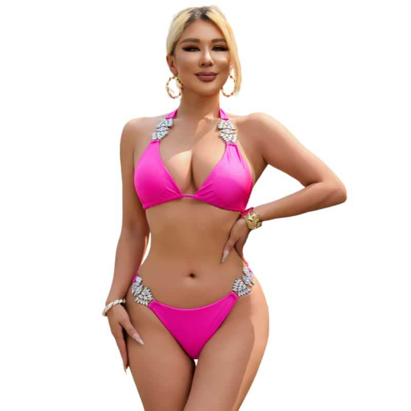 Dame-Bikini-sæt med rhinestones Stilla