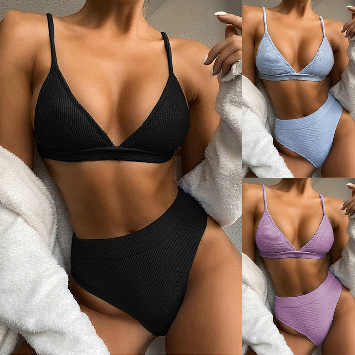 Dame Rip-High-Cut Bikini Set Stilla