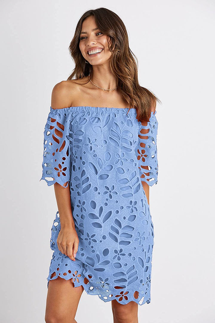 Dame romantisk Off-Shoulder sommerkjole Stilla