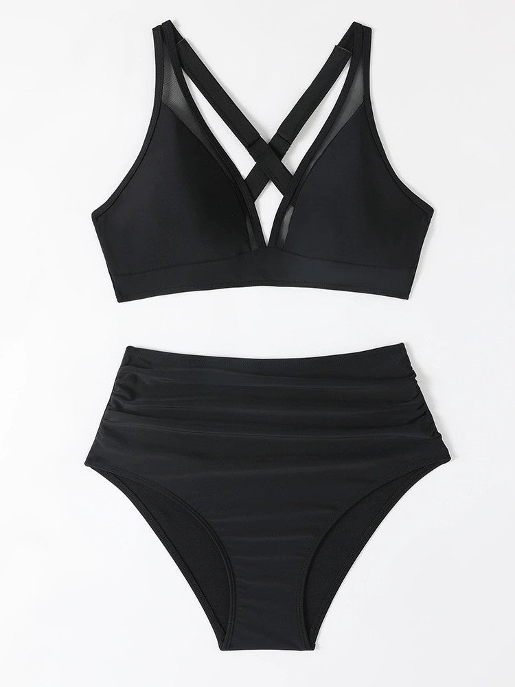 Dame Højskåret Sport Bikini Sæt Stilla 1750840067