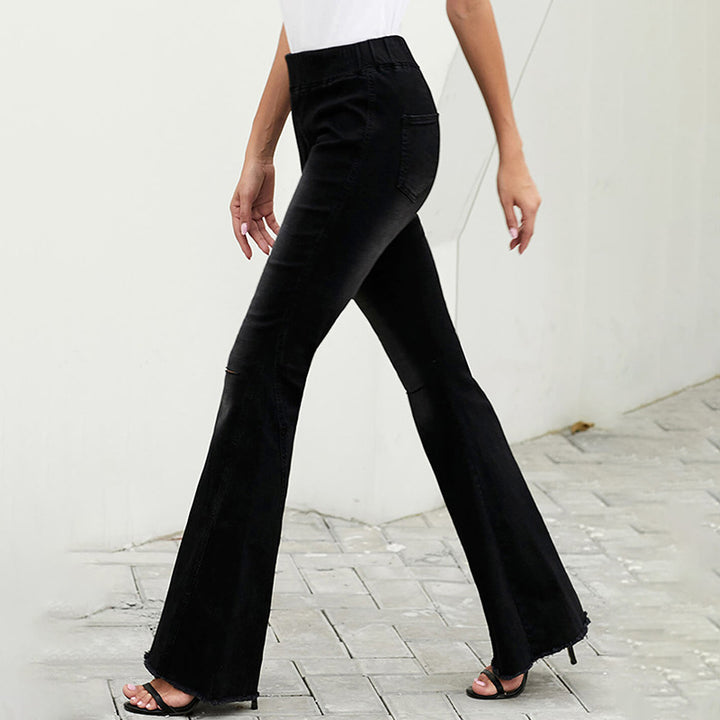 Dame Højtaljede Bootcut Jeans Stilla