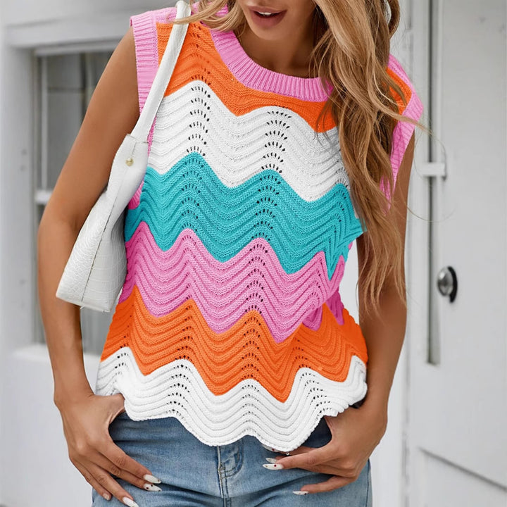 Femme Sommer Chevron Striktop Stilla