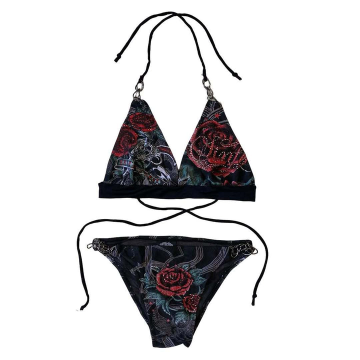 Dame bikini-sæt med unik grafisk design Skovae