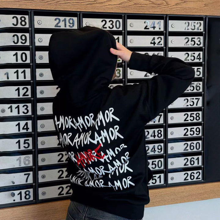 Kvinders Urban Hoodie med iøjnefaldende bogstaver Stilla