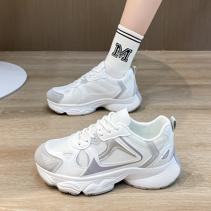 Damer sporty sneakers med åndbart mesh-overmateriale og dæmpende ydersål Stilla