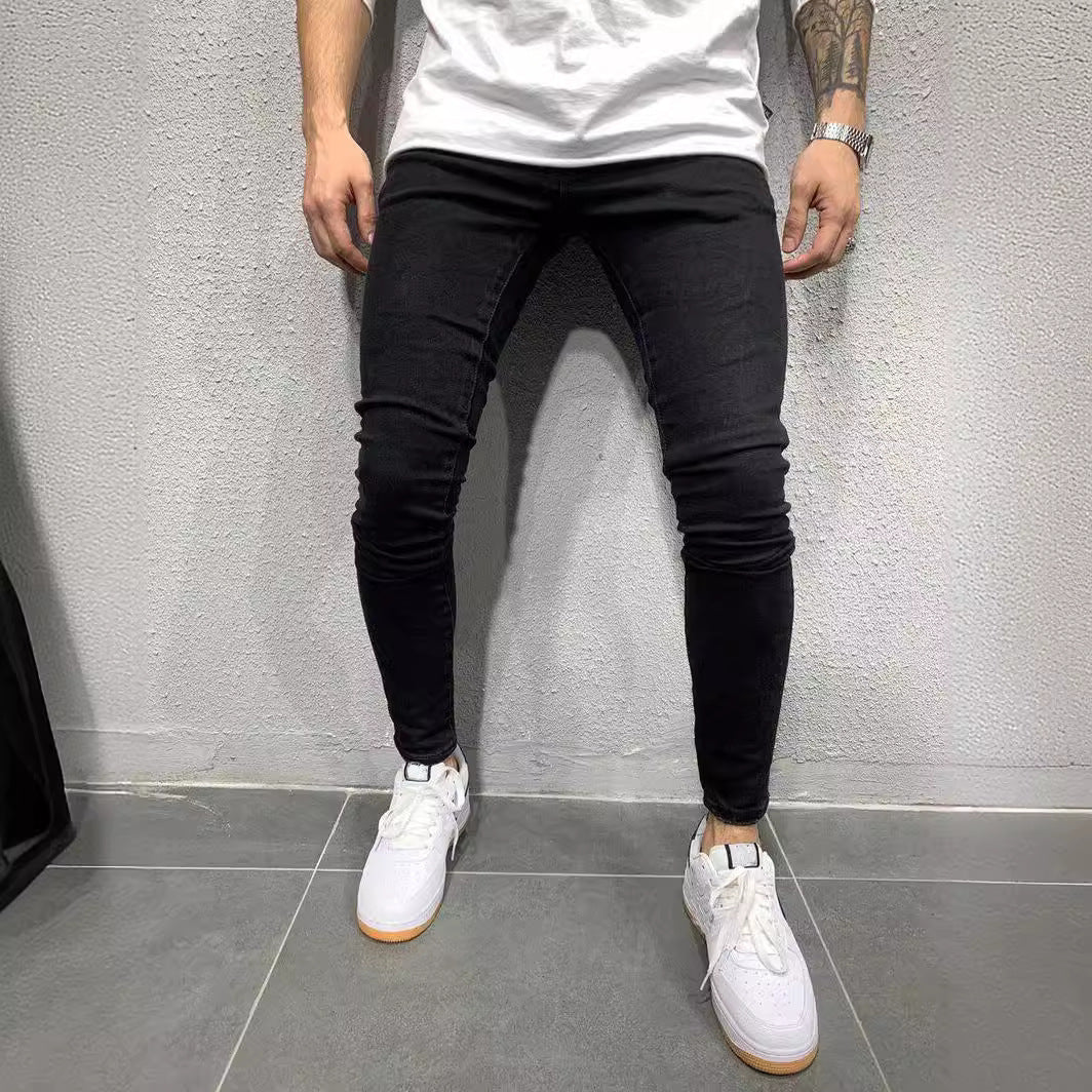 Herrer Slim-Fit Jeans med komfortabel Stretch-kvalitet og moderne vask Stilla