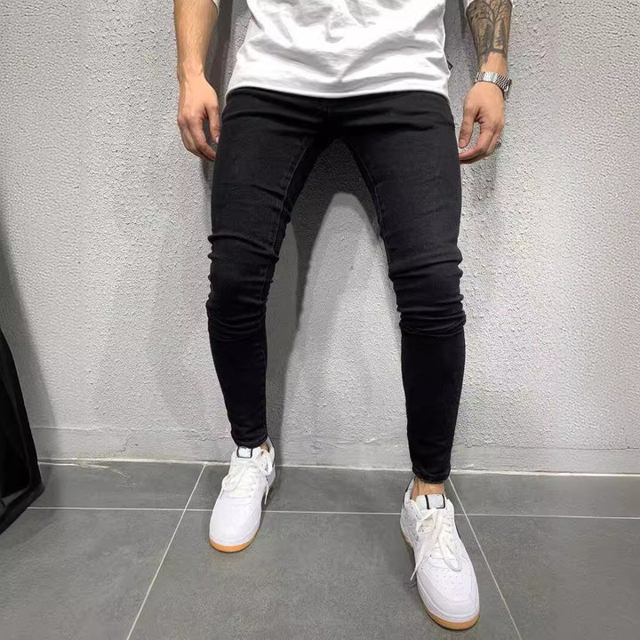 Herrer Slim-Fit Jeans med komfortabel Stretch-kvalitet og moderne vask Stilla