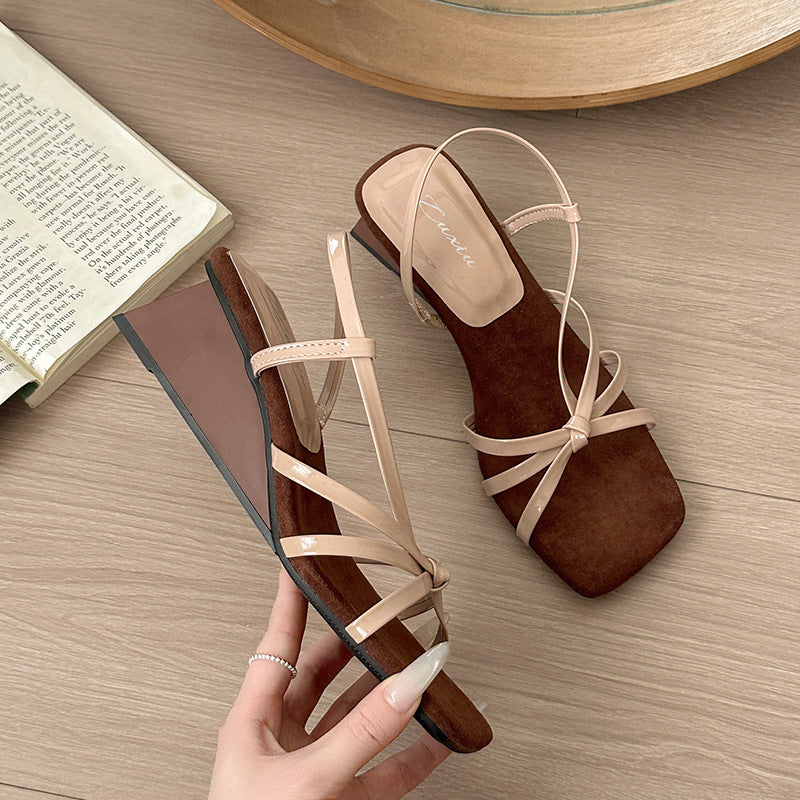 Damer Elegante Åben Tå Slingback Vrist Sandaler Stilla