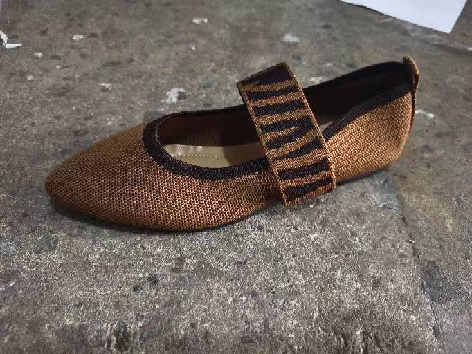 Dame Ballerinas med elastisk rem og åndbar struktur Stilla