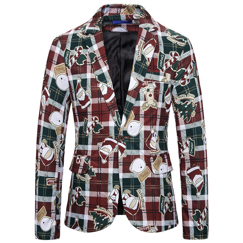Herrer Festlig Hellighedsprint Blazer Stilla