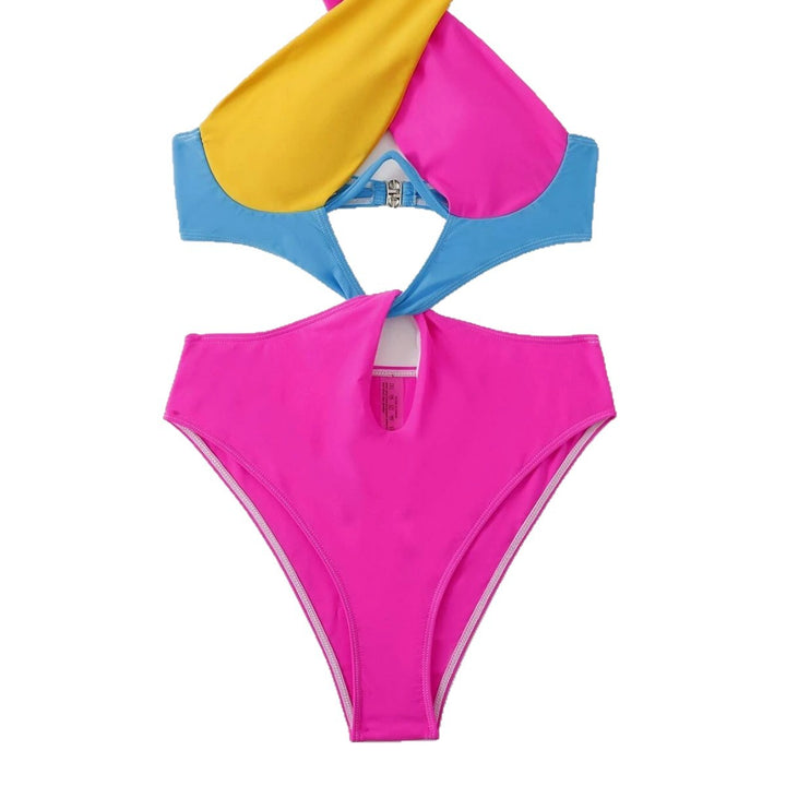 Dame Éntredelt Badedragt med Elasthan og betagende Cut-Out-Design Stilla