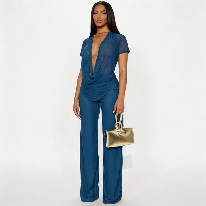 Dame Elegant Oversized-Outlet i flydende materiale Skovae