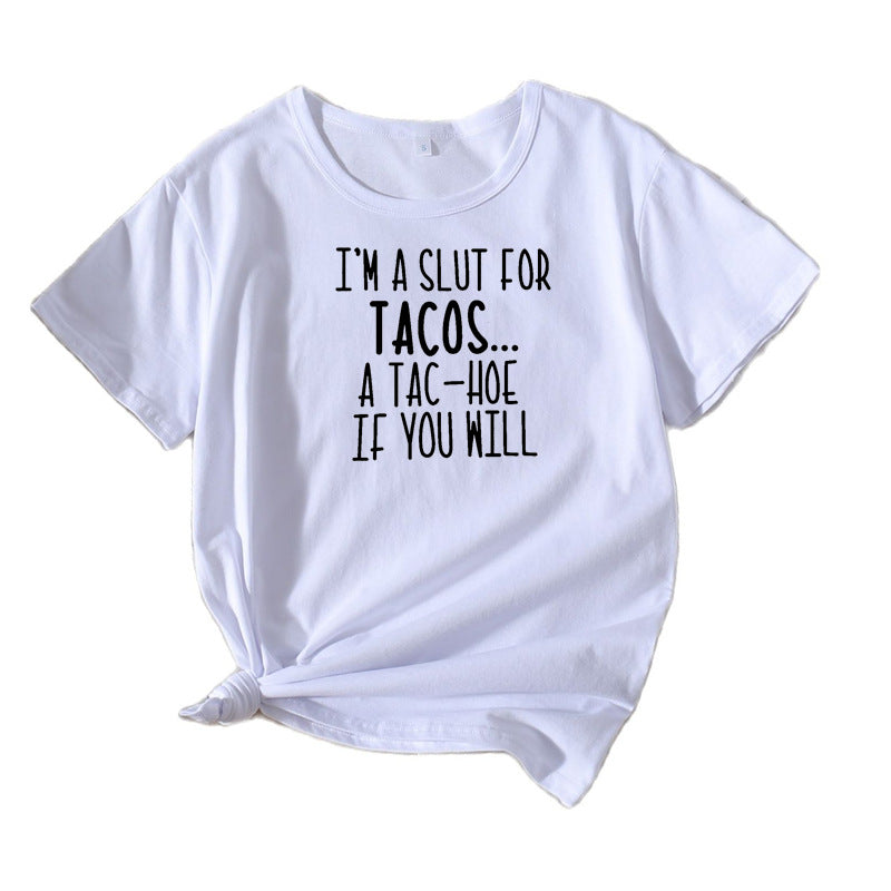 Dame Sjov Foodie Humor T-Shirt Stilla