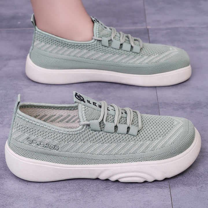Dame Åndbare Slip-On Sport Sneakers med Fleksibel Pasform Stilla