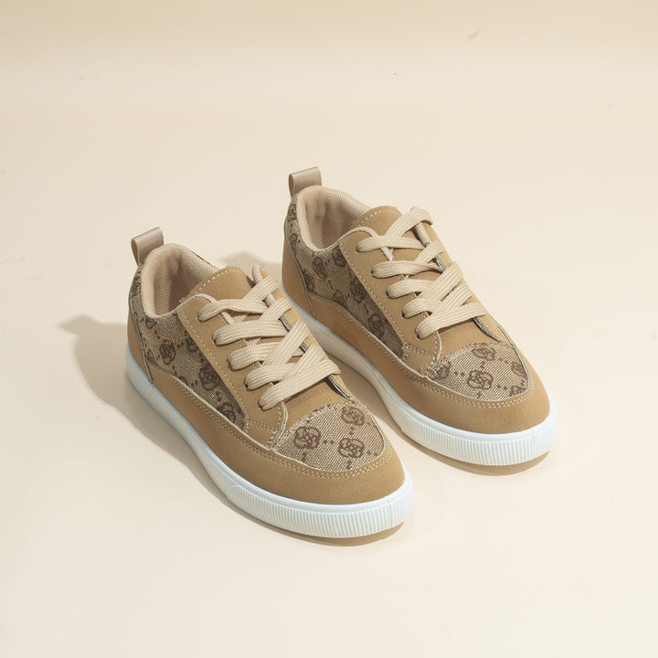Dame sneakers med stilfuldt monogram-design og komfortabel sål Stilla
