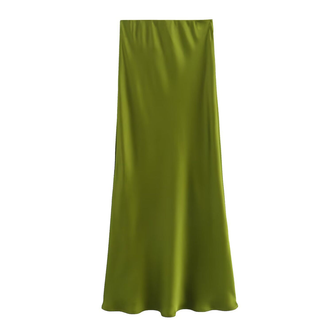 Dame lang satin skirt Skovae