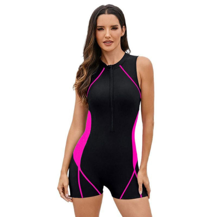 Dame Sporty Swimsuit with Zipper Skovae
