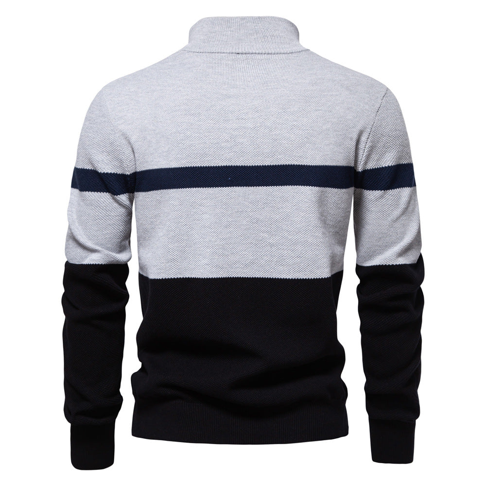 Herren strikpullover i maritim stil Stilla