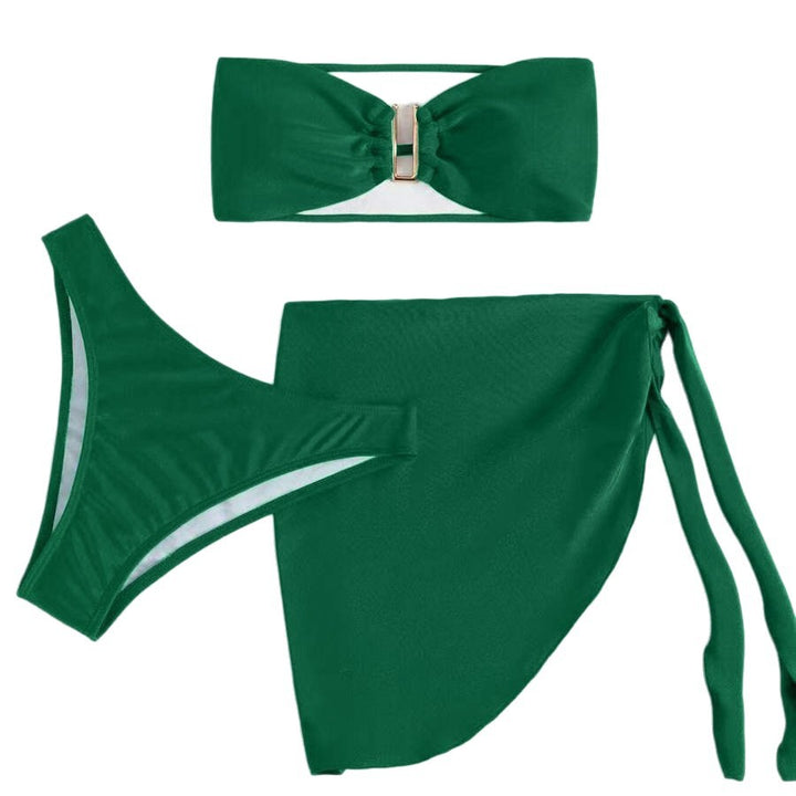 Dame Bandeau-Bikini med aftagelig nederdel Stilla