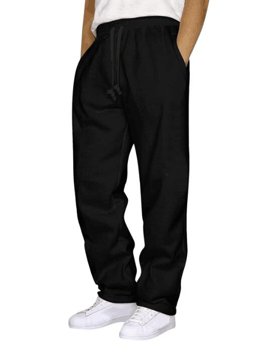 Kvinders komfortable sweatpants med sidelommer og elastisk talje Skovae