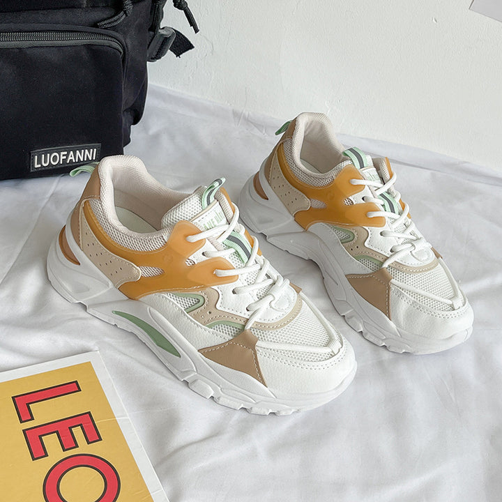 Dame Sporty Chunky Sneakers med åndbar mesh-konstruktion og stabiliserende sål Stilla