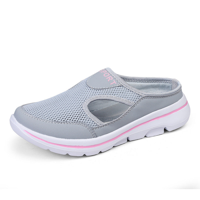 Dame nan åndbart netstof-slip-ons med ergonomisk komfortbund Skovae