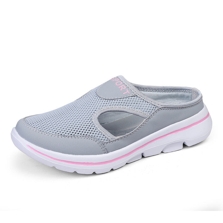 Dame nan åndbart netstof-slip-ons med ergonomisk komfortbund Skovae