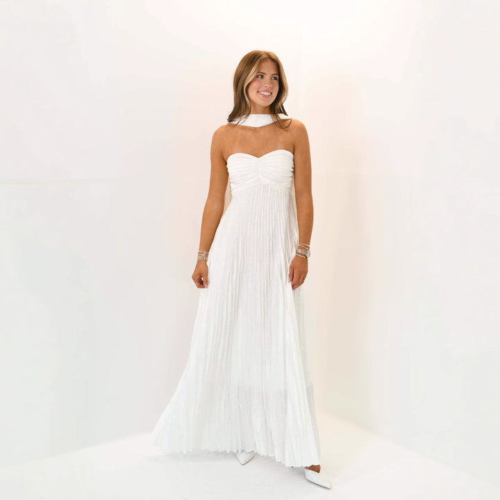 Damer elegante Maxi-nederdele med plisseringer Skovae
