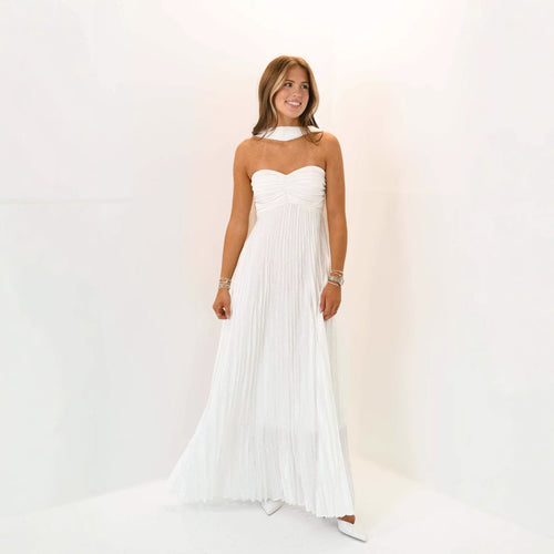 Damer elegante Maxi-nederdele med plisseringer Skovae