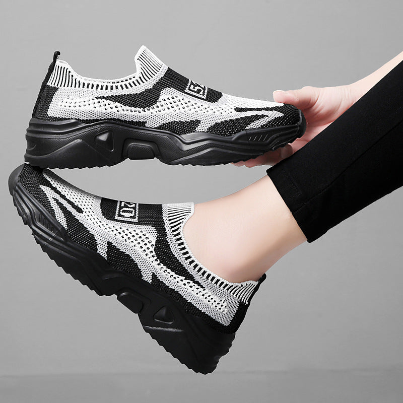 Damer nan sømløs strik-sneaker med sokk-lignende indgang og formet komfortsål Skovae