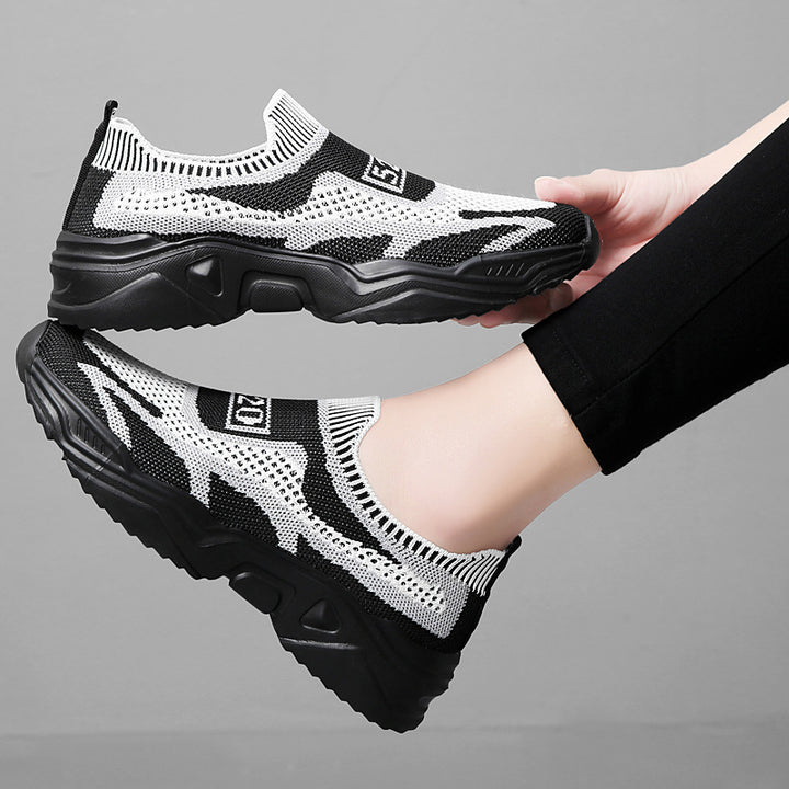 Damer nan sømløs strik-sneaker med sokk-lignende indgang og formet komfortsål Skovae
