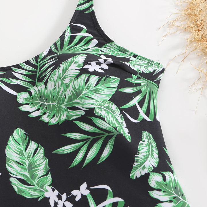 Dame svømmedragt med blomsterdesign og moderne shorts-design Skovae