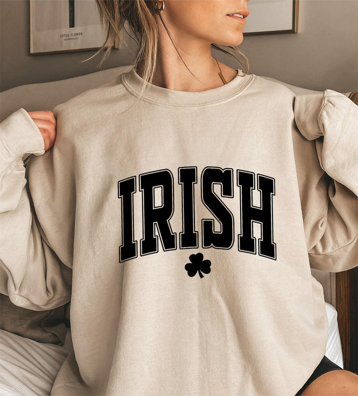 Kvinders sweatshirt med nuværende irske design højdepunkter Stilla