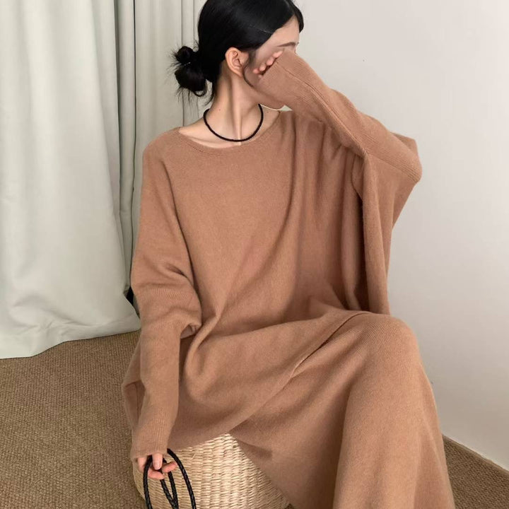 Dame Elegant Oversized Strik Sweater lavet af blødt materiale Stilla
