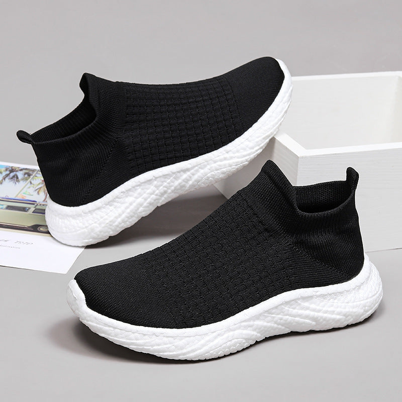 Herren Slip-On Åndbare Strik-Sneakers Stilla