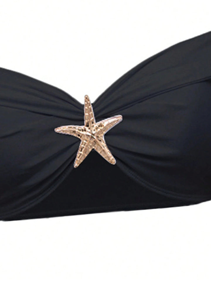 Dame Elegant Bikinisæt med Wickelrock Skovae
