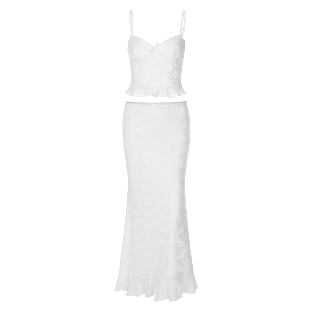Dame Elegant spidskjole med flydende nederdel og raffineret peplum Stilla