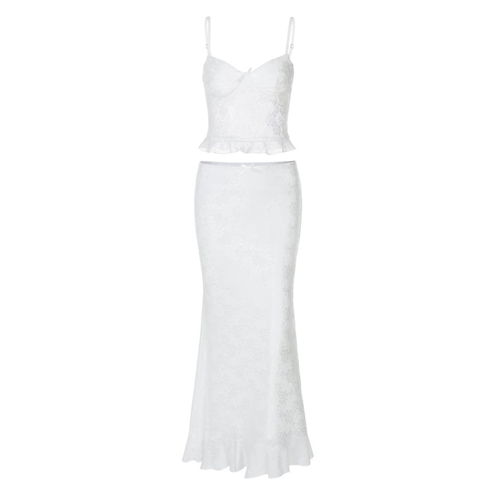 Dame Elegant spidskjole med flydende nederdel og raffineret peplum Stilla