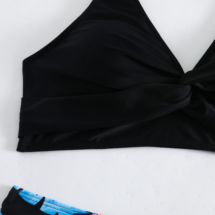 Dame Højt skåret Blomsterdesign Bikini-sæt Stilla 1750838993