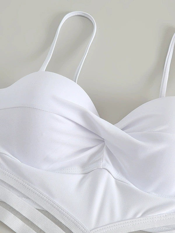 Dame Elegant Kryds Monokini Badedragt Stilla
