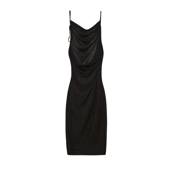 Dame Elegant Draperet Slipkjole Stilla