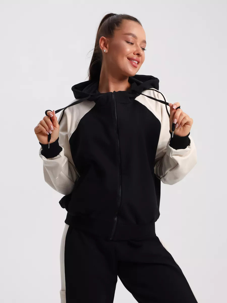 Kvinders sporty hoodie og jogger sæt Skovae
