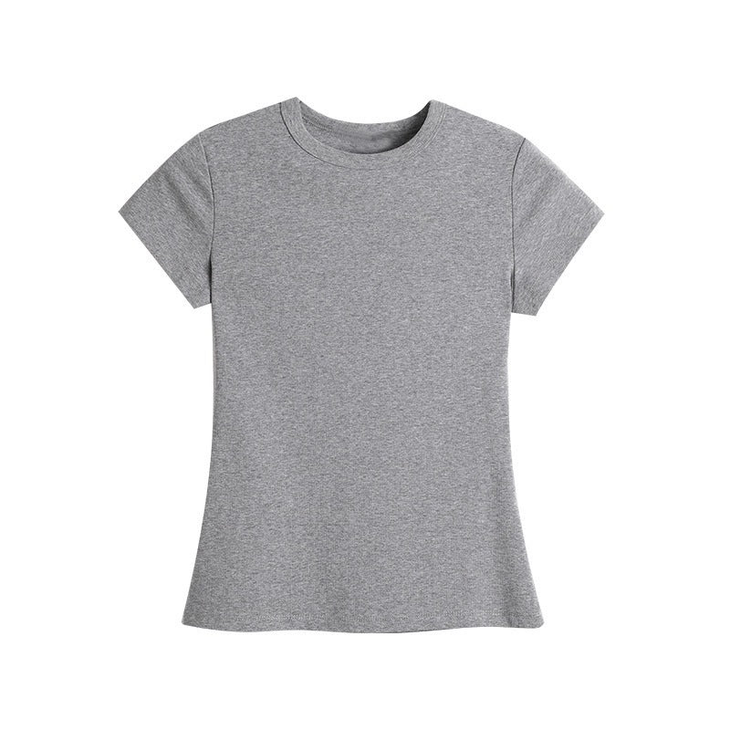 Dame afslappet T-shirt med flydende snit og behagelige korte ærmer Stilla