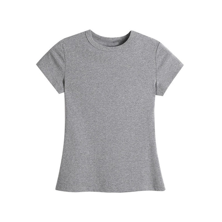 Dame afslappet T-shirt med flydende snit og behagelige korte ærmer Stilla