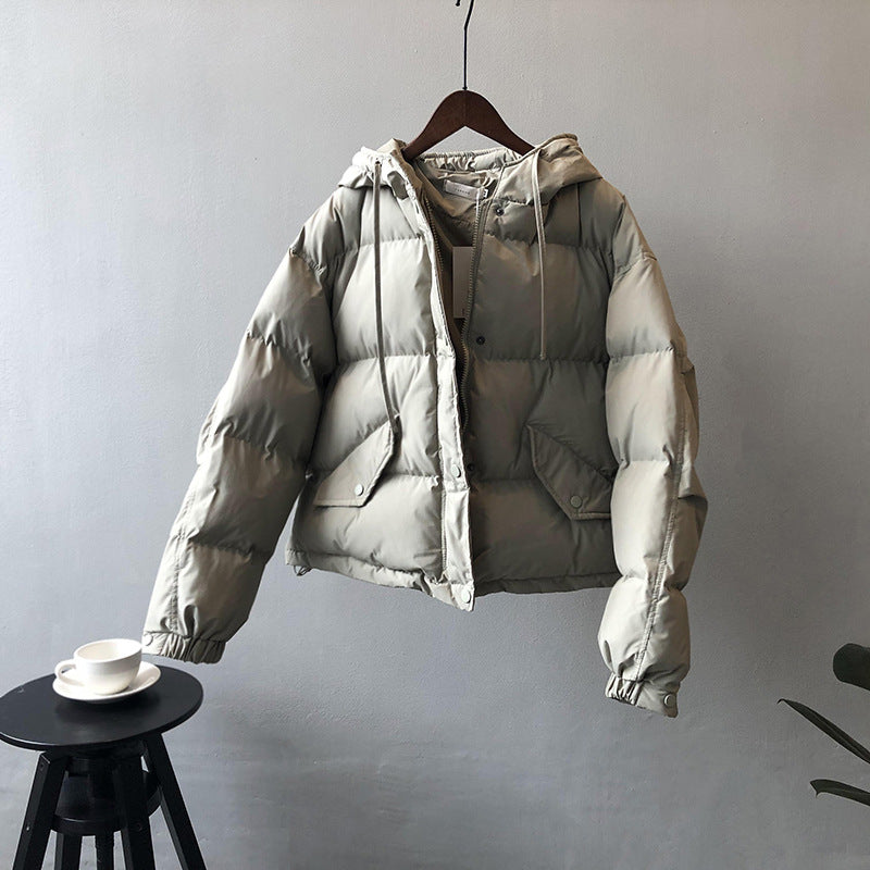 Dame quilted jacket med hætte og praktiske lommer Stilla