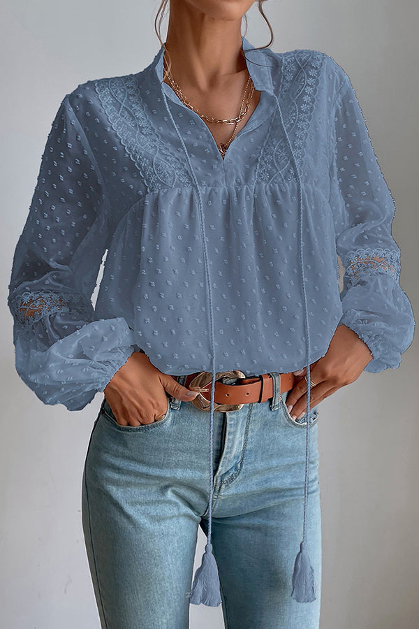 Stilla | Swiss Dot Babydoll Top
